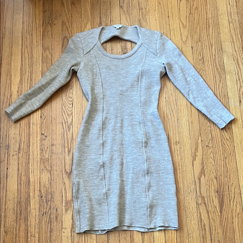 Wilfred Light Tan Long Sleeve Dress